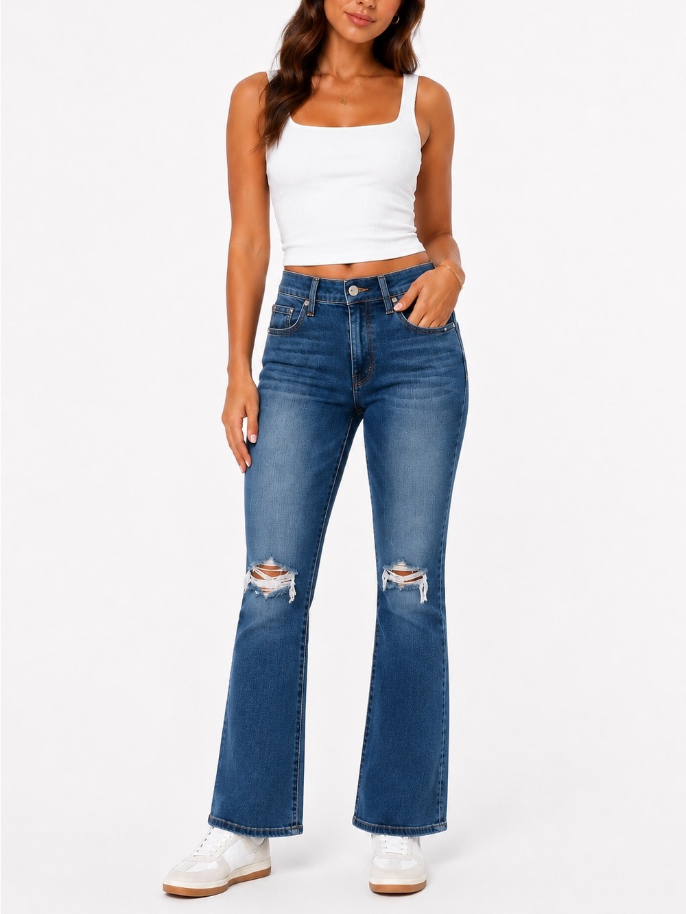 7 For All Mankind B(air) Authentic Flare Jeans Size 25 Distressed